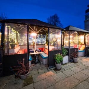 Centre Post Parasol - Cafe Series Cube