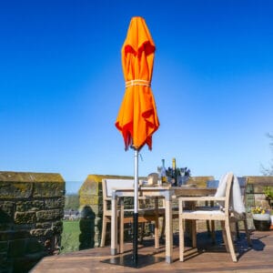 2m Square Cafe Series – Aluminium Parasol
