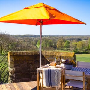 2m Square Cafe Series – Aluminium Parasol