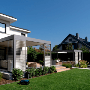 4m x 3m Rectangular Free Standing Cubic Retractable Roof Pergola