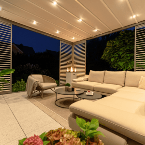 4m x 3m Rectangular Free Standing Cubic Retractable Roof Pergola