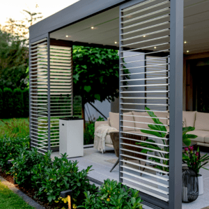 4m x 3m Rectangular Free Standing Cubic Retractable Roof Pergola