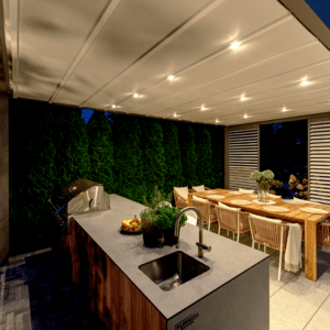 4m x 3m Rectangular Free Standing Cubic Retractable Roof Pergola