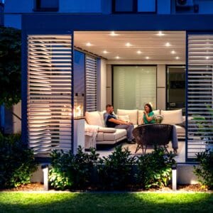 4m x 3m Rectangular Free Standing Cubic Retractable Roof Pergola