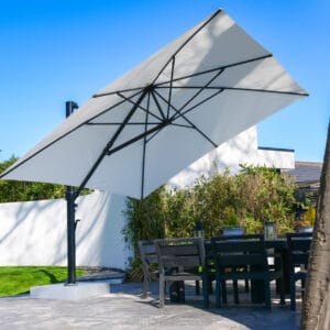 Eclipse-3.5m-Square-White-07 - Compressed 3.5m Square Cantilever Parasol - Eclipse