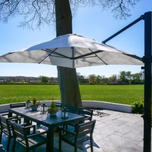 Eclipse-3.5m-Square-White-09 - Compressed 3.5m Square Cantilever Parasol - Eclipse