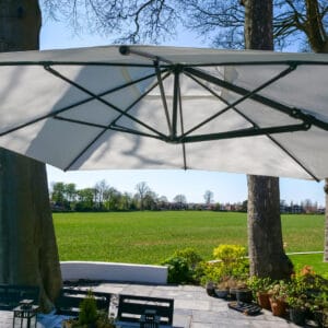 Eclipse-3.5m-Square-White-10 - Compressed 3.5m Square Cantilever Parasol - Eclipse