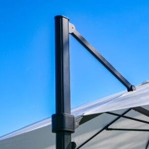 Eclipse-3.5m-Square-White-12 - Compressed 3.5m Square Cantilever Parasol - Eclipse