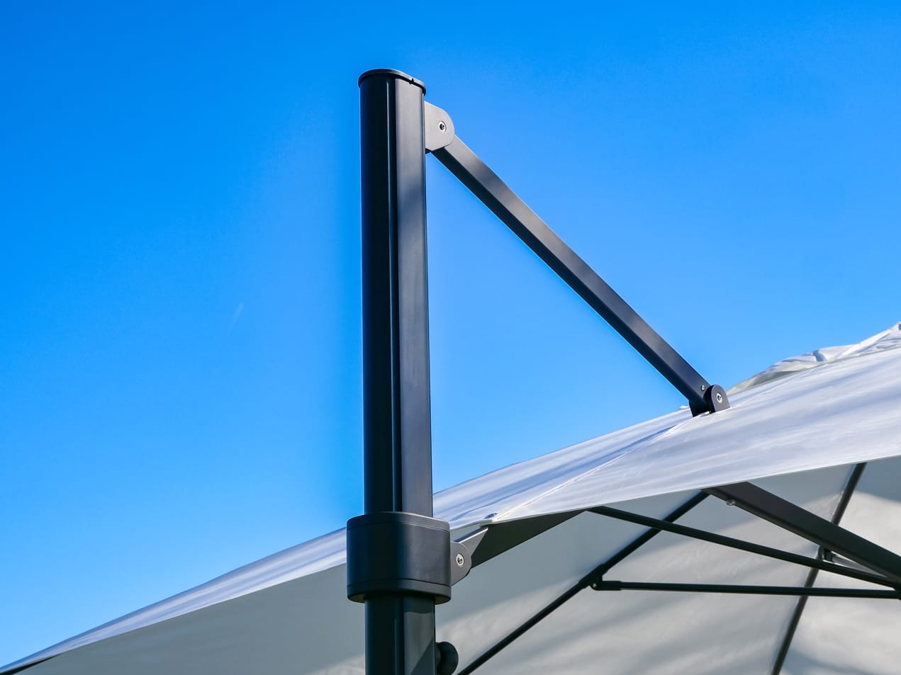 Eclipse-3.5m-Square-White-12 - Compressed 3.5m Square Cantilever Parasol - Eclipse