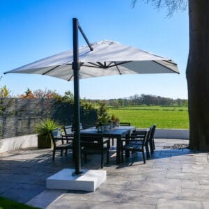 Eclipse-3.5m-Square-White-13 - Compressed 3.5m Square Cantilever Parasol - Eclipse