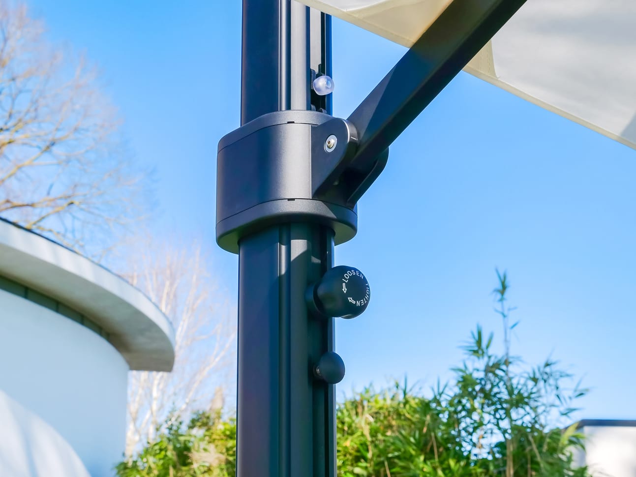 Eclipse-3.5m-Square-White-26 - Compressed 3.5m Square Cantilever Parasol - Eclipse