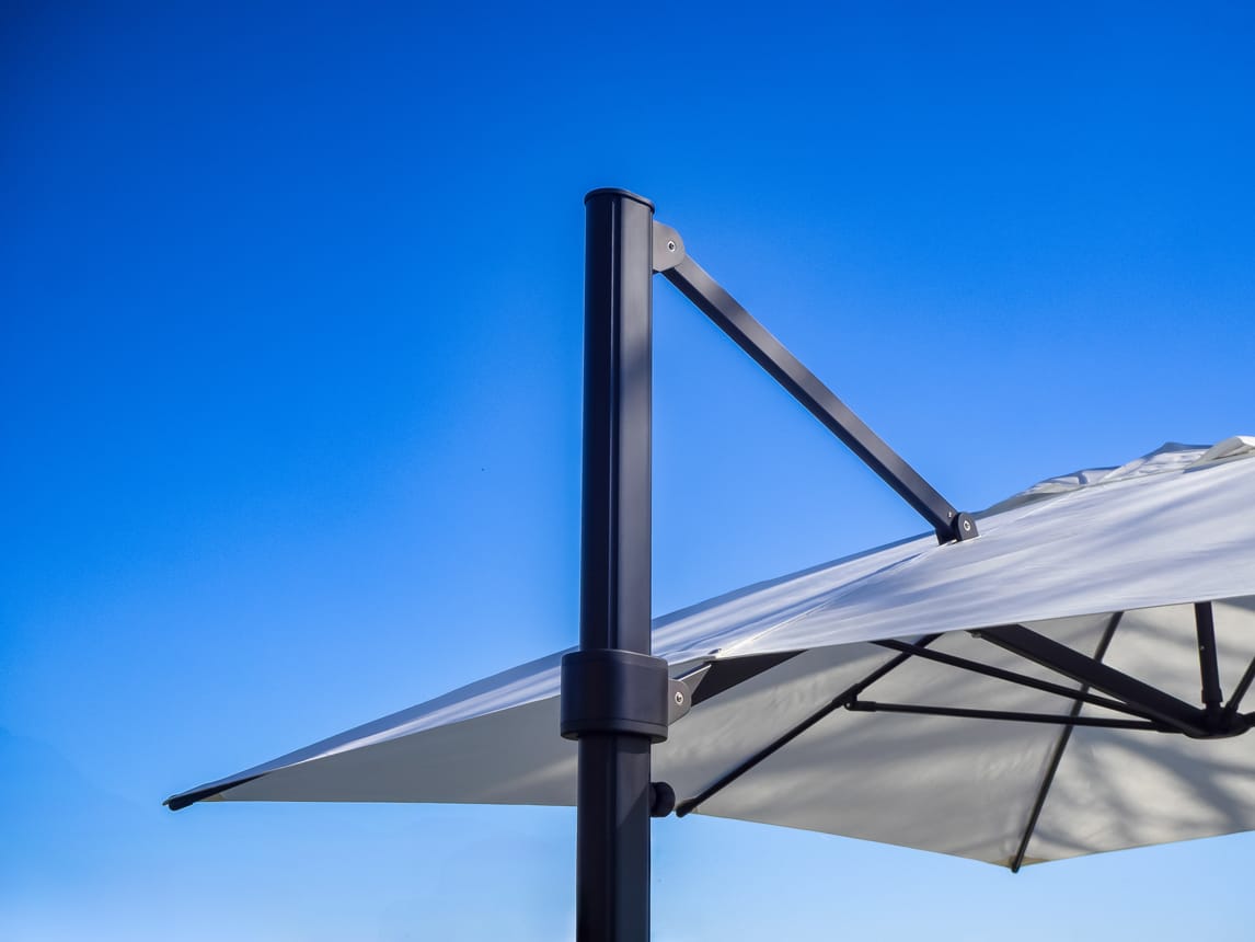 Eclipse-3.5m-Square-White-31 - Compressed 3.5m Square Cantilever Parasol - Eclipse