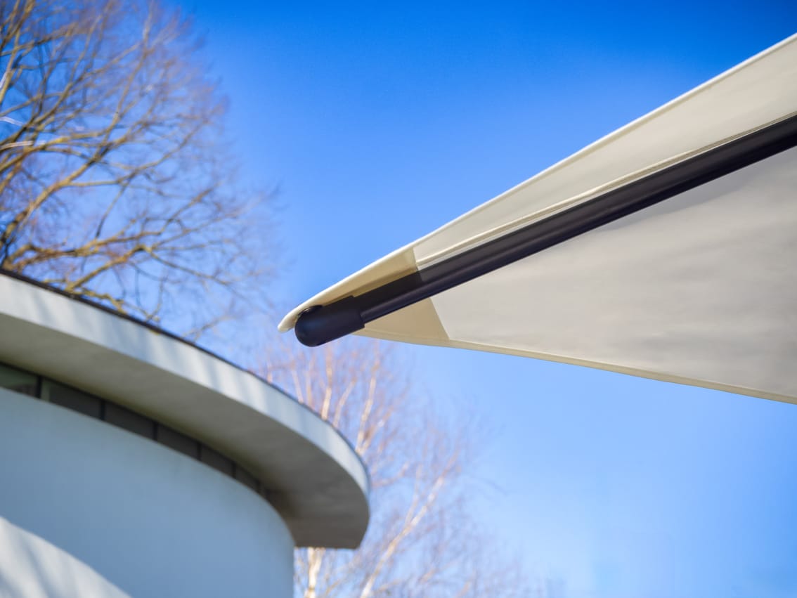 Eclipse-3.5m-Square-White-32 - Compressed 3.5m Square Cantilever Parasol - Eclipse