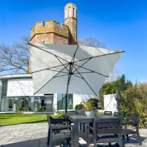Eclipse-3.5m-Square-White-33 - Compressed 3.5m Square Cantilever Parasol - Eclipse