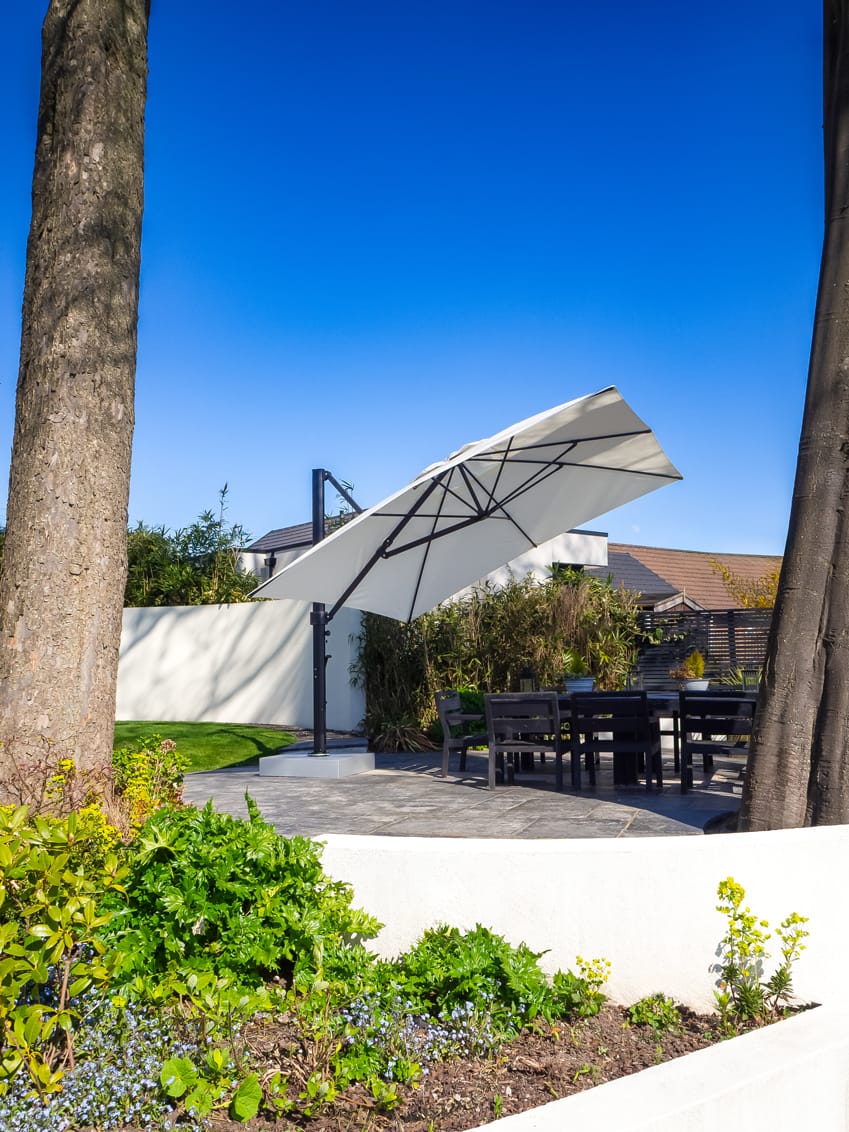 Eclipse-3.5m-Square-White-34 - Compressed 3.5m Square Cantilever Parasol - Eclipse