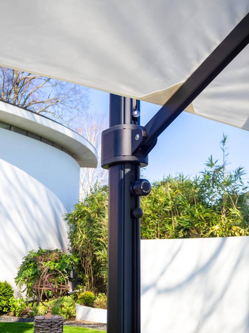 Eclipse-3.5m-Square-White-35 - Compressed 3.5m Square Cantilever Parasol - Eclipse