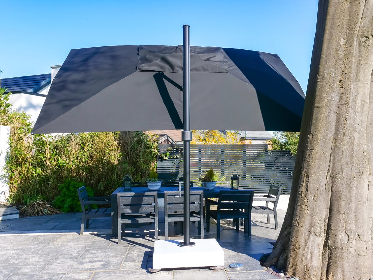 4m x 3m Rectangular Cantilever Parasol - Eclipse