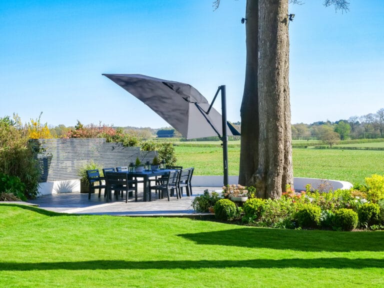 Eclipse V4 - 3m x 4m Smoked Tweed Cantilever Umbrella