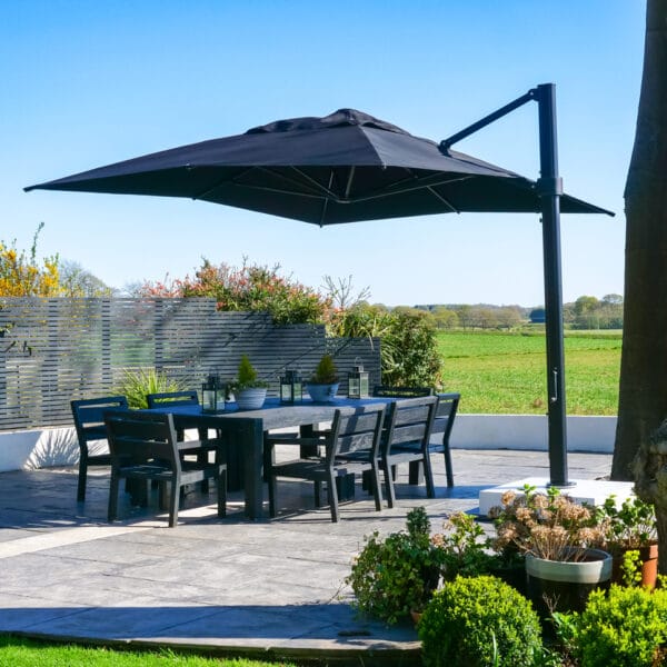 4m x 3m Rectangular Cantilever Parasol - Eclipse