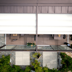 6m x 4m Rectangular Wall Mounted Elegancy Retractable Roof Pergola