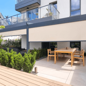 6m x 4m Rectangular Wall Mounted Elegancy Retractable Roof Pergola