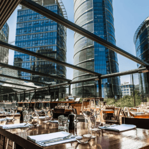 7m x 6m Rectangular Wall Mounted Elegancy Retractable Roof Pergola