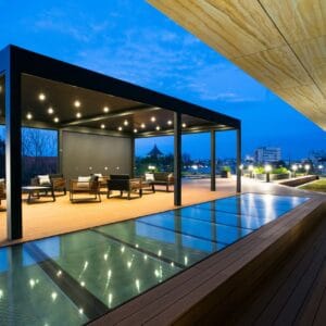 7m x 7m Square Free Standing Technic Pergola