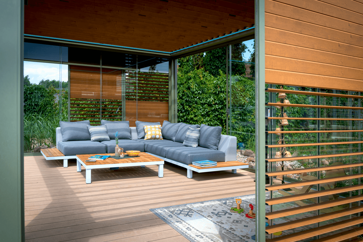5m x 3m Rectangular Free Standing Technic Pergola