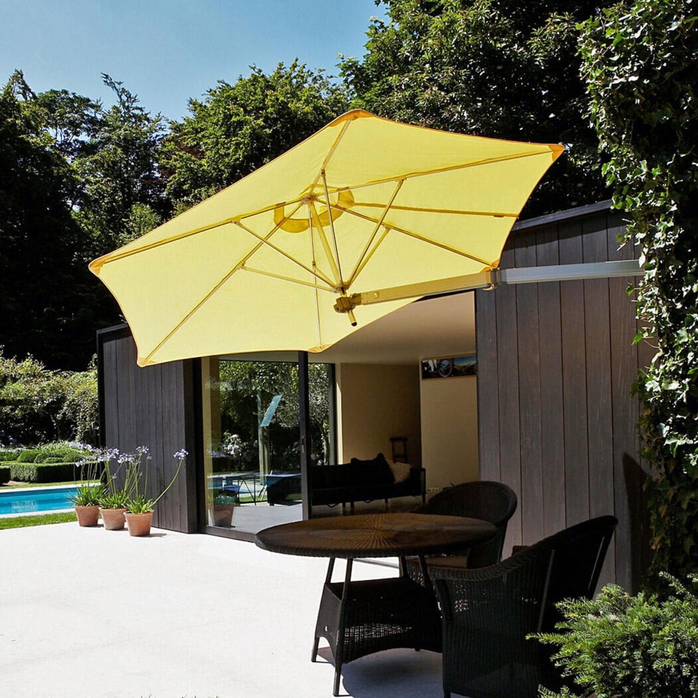 2.7m Round Wall Mounted Parasol - Paraflex