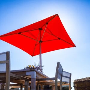 2m Square Cafe Series – Aluminium Parasol