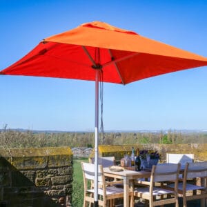2m Square Cafe Series – Aluminium Parasol