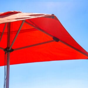 2m Square Cafe Series – Aluminium Parasol