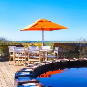 2m Square Cafe Series – Aluminium Parasol