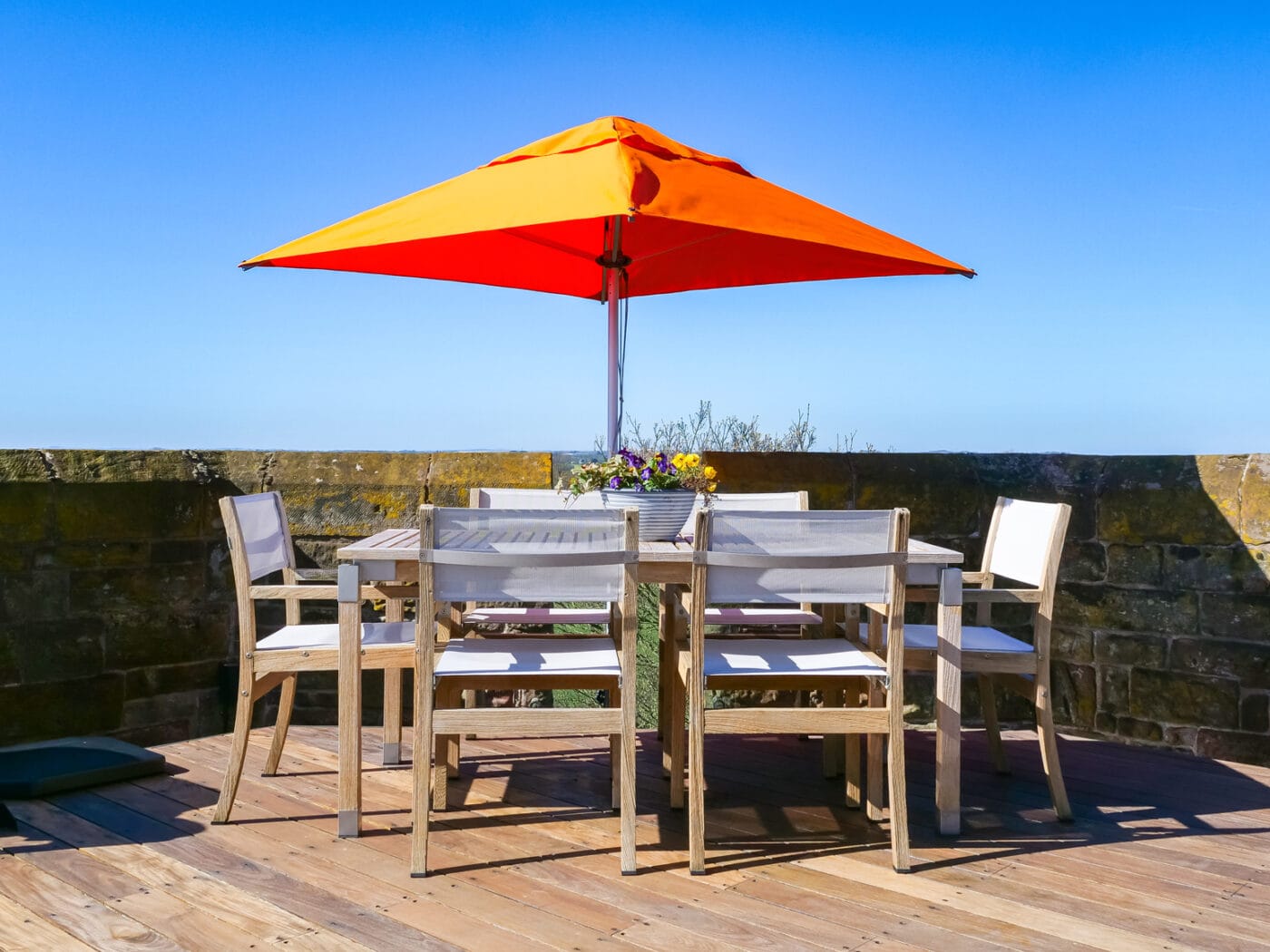 2m Square Cafe Series – Aluminium Parasol
