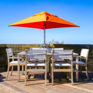 2m Square Cafe Series – Aluminium Parasol