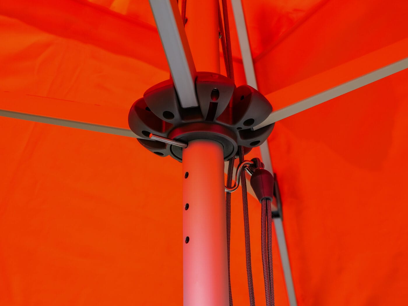 2m Square Cafe Series – Aluminium Parasol