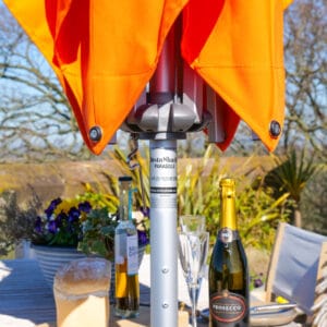 2m Square Cafe Series – Aluminium Parasol