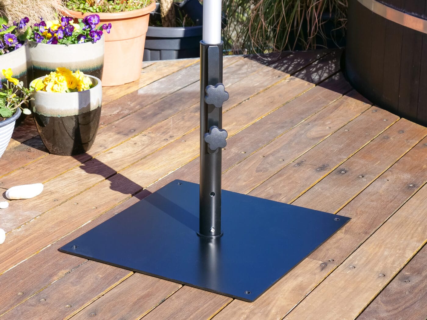 2m Square Cafe Series – Aluminium Parasol