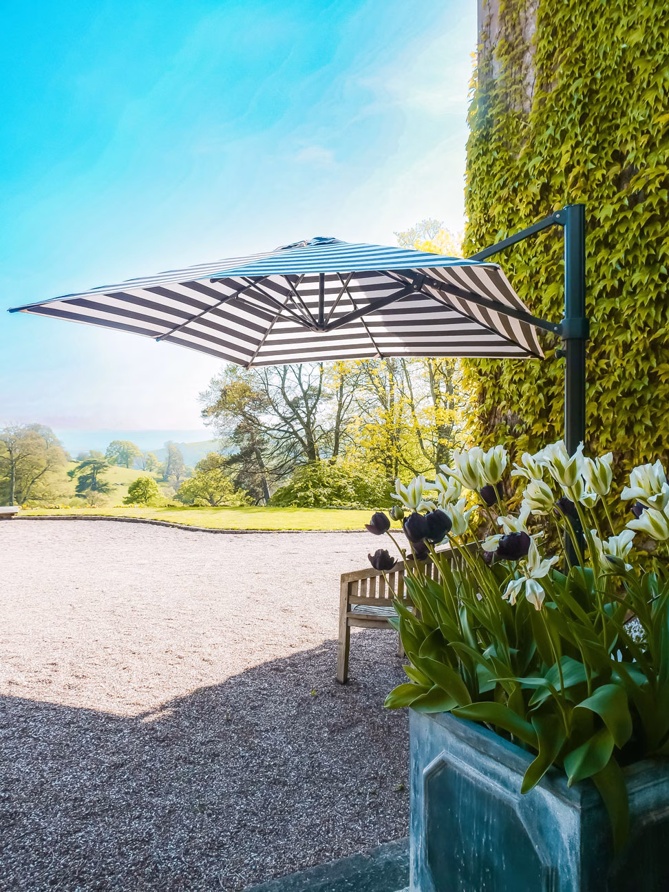 3m Square Cantilever Parasol - Eclipse