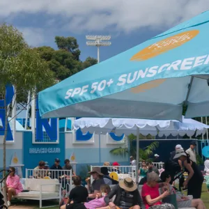 2m Printed Square Cafe Series – Aluminium Parasol