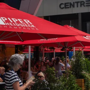 3m Printed Square Cafe Series – Aluminium Parasol