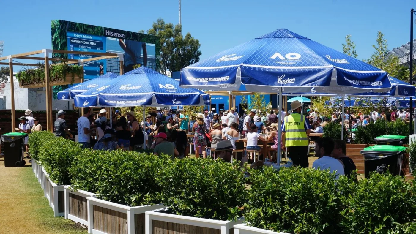 2.8m Printed Octagonal Cafe Series – Aluminium Parasol