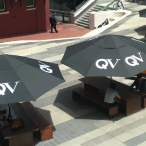 4.2m Printed Octagonal Cafe Series – Aluminium Parasol