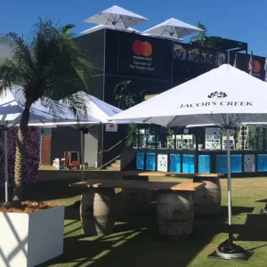 3m Printed Square Cafe Series – Aluminium Parasol