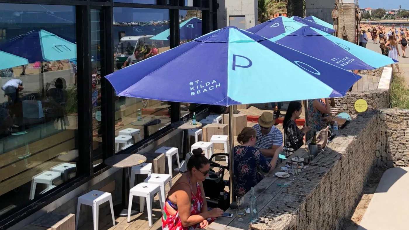 2.8m Printed Octagonal Cafe Series – Aluminium Parasol