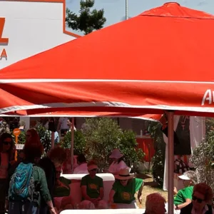 3m Printed Square Cafe Series – Aluminium Parasol