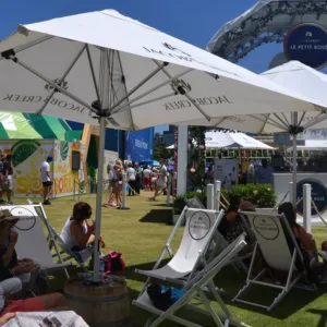 3m Printed Square Cafe Series – Aluminium Parasol