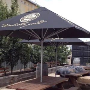 3m Printed Square Cafe Series – Aluminium Parasol
