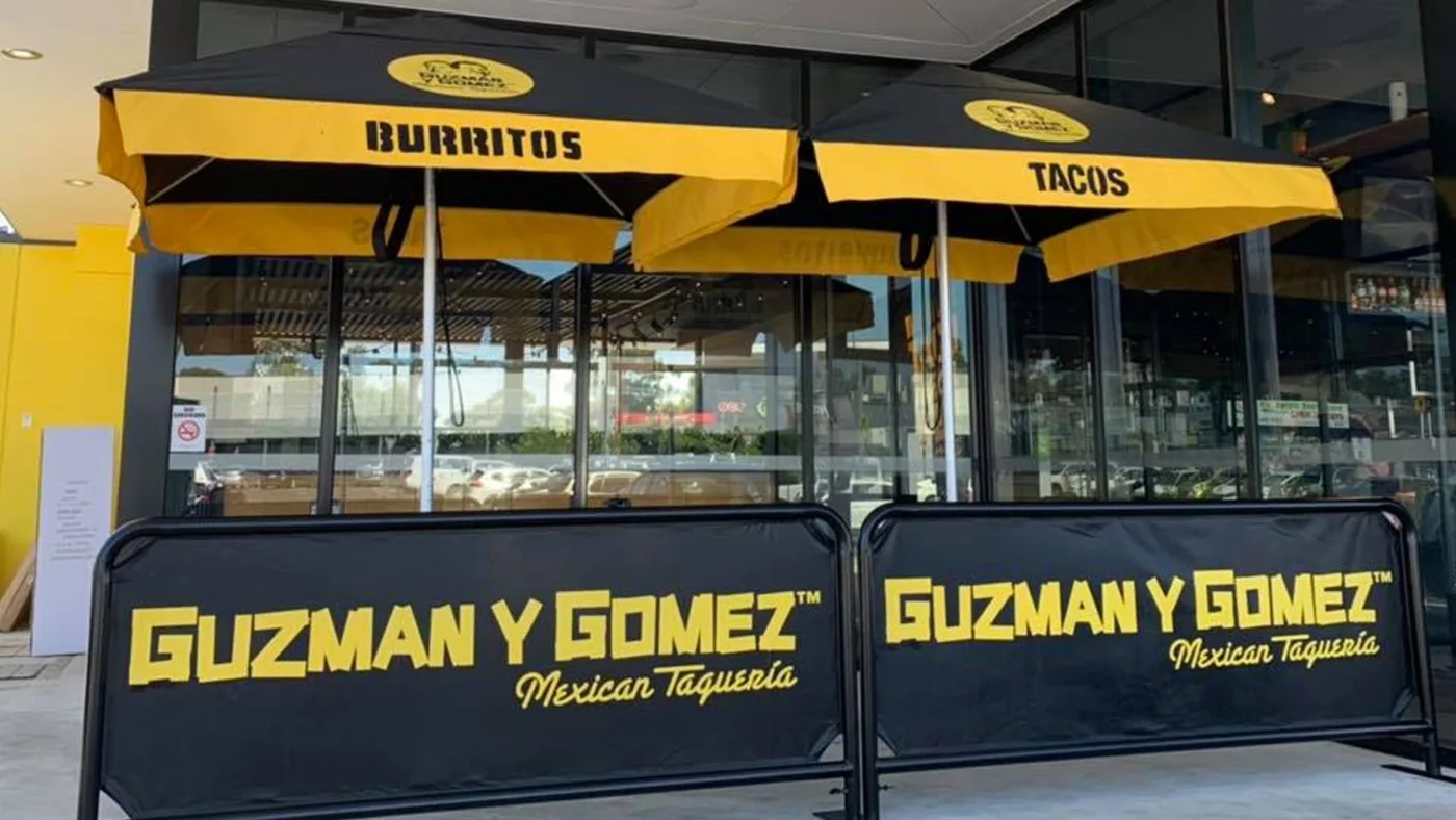 2m Printed Square Cafe Series – Aluminium Parasol