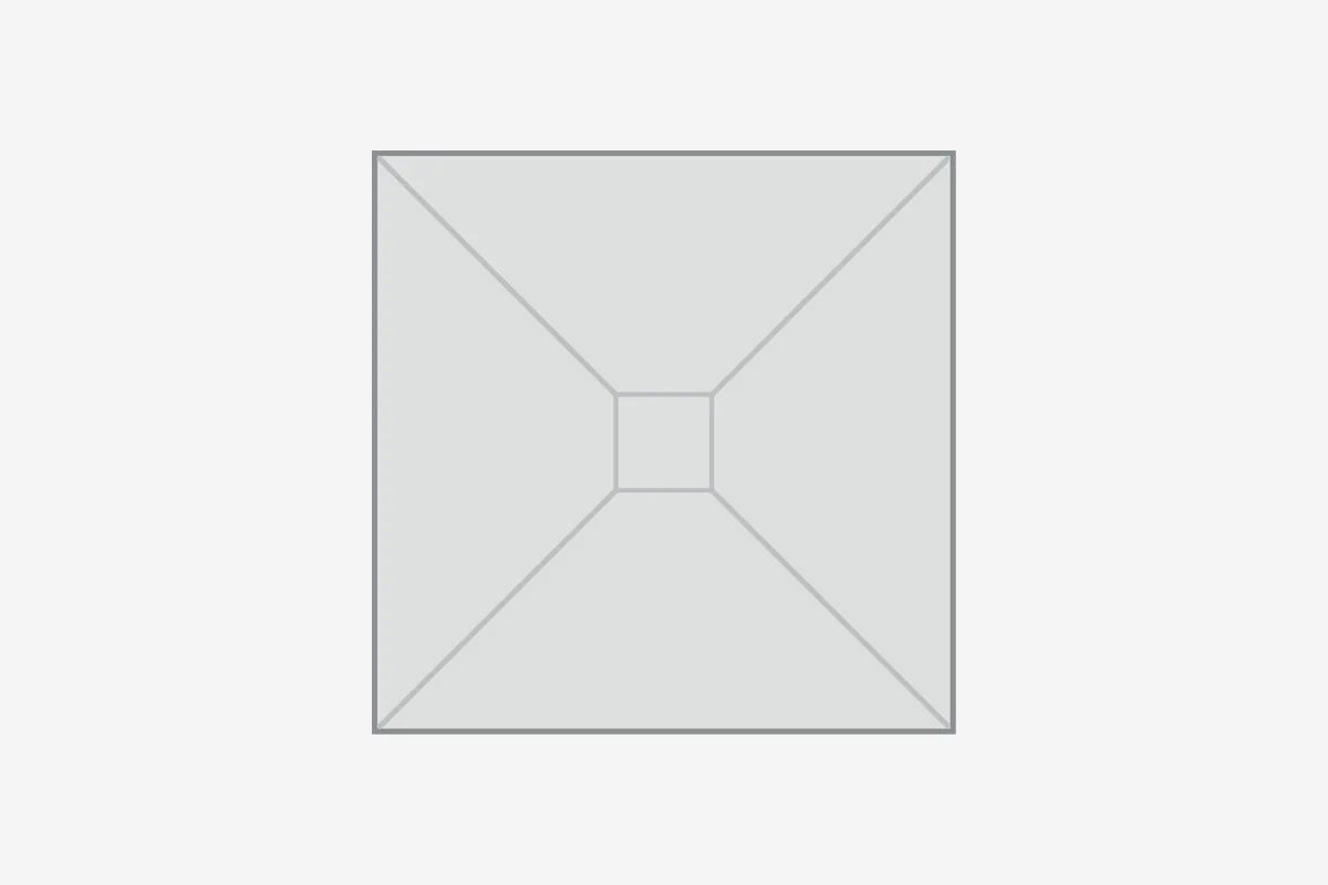 2.5m Square Canopy